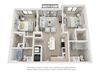 B1 Serenity Floor Plan B1 Serenity Floor Plan at Altis Ludlam Trail, Miami, FL